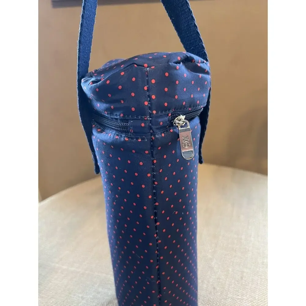NWOT Insulated Portable Blue and Red Wine Tote--NEVER USED